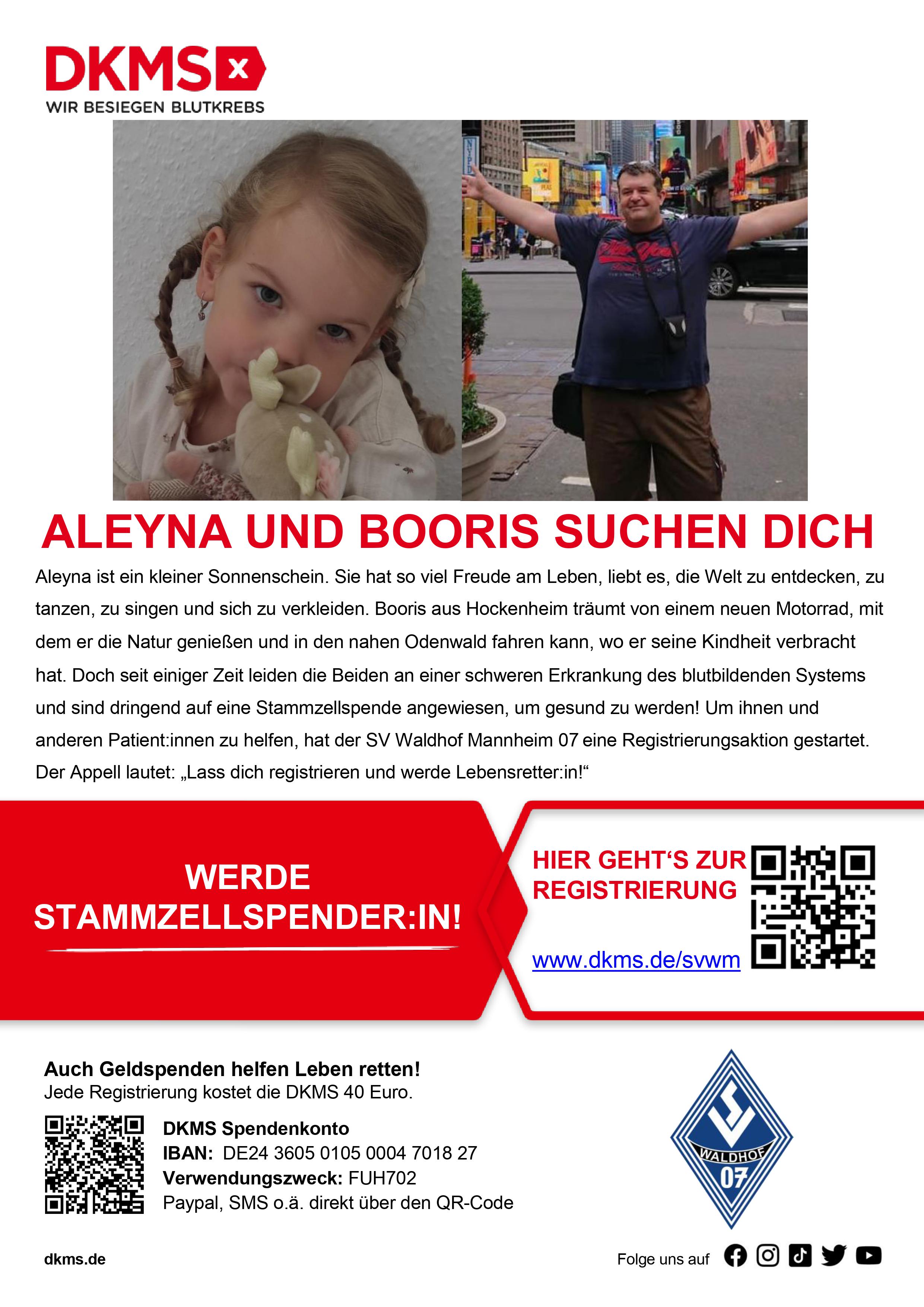SV Waldhof für Aleyna und Booris
